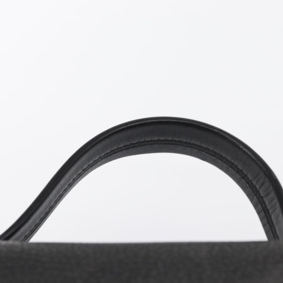 GUCCI Hand Bag Leather Gold Black Auth 161675