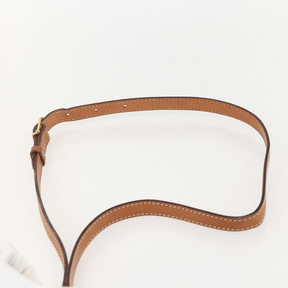 CELINE Macadam Canvas Shoulder Bag PVC Brown Gold Auth 161676