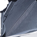 BALENCIAGA Clutch Bag Canvas Silver Black 373834 Auth 161677-14
