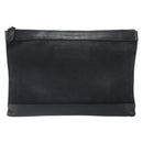 BALENCIAGA Clutch Bag Canvas Silver Black 373834 Auth 161677-2