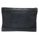 BALENCIAGA Clutch Bag Canvas Silver Black 373834 Auth 161677-3
