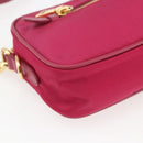 PRADA Shoulder Bag Nylon Pink Gold Auth 161682V-11