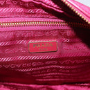 PRADA Shoulder Bag Nylon Pink Gold Auth 161682V-16