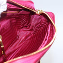 PRADA Shoulder Bag Nylon Pink Gold Auth 161682V-19