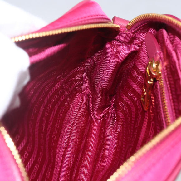 PRADA Shoulder Bag Nylon Pink Gold Auth 161682V
