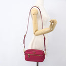 PRADA Shoulder Bag Nylon Pink Gold Auth 161682V-24