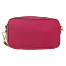 PRADA Shoulder Bag Nylon Pink Gold Auth 161682V-3