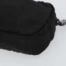 PRADA Pouch Nylon Black Silver Auth 161683-15