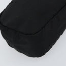 PRADA Pouch Nylon Black Silver Auth 161683-16