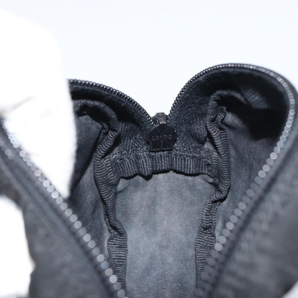 PRADA Pouch Nylon Black Silver Auth 161683