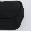 PRADA Pouch Nylon Black Silver Auth 161683-7