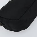 PRADA Pouch Nylon Black Silver Auth 161683-14