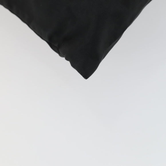 PRADA Shoulder Bag Nylon Black Silver Auth 161687