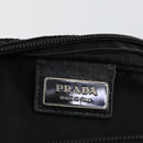 PRADA Shoulder Bag Nylon Black Silver Auth 161687-20