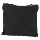 PRADA Shoulder Bag Nylon Black Silver Auth 161687-2