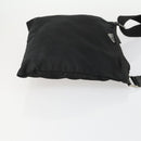 PRADA Shoulder Bag Nylon Black Silver Auth 161687-3