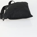 PRADA Shoulder Bag Nylon Black Silver Auth 161687-4