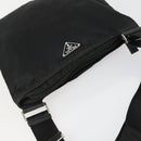 PRADA Shoulder Bag Nylon Black Silver Auth 161687-6