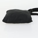 PRADA Shoulder Bag Nylon Black Silver Auth 161687-5