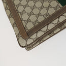 GUCCI GG Supreme Web Sherry Line Umhängetasche PVC Beige 14 02 013 Auth 161689-16