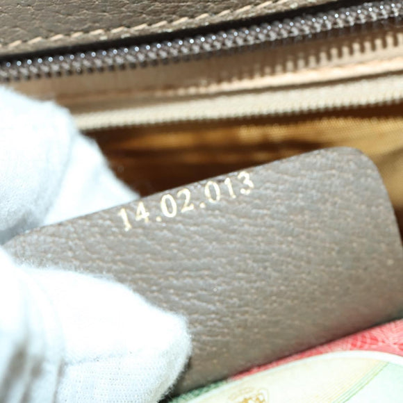 GUCCI GG Supreme Web Sherry Line Umhängetasche PVC Beige 14 02 013 Auth 161689