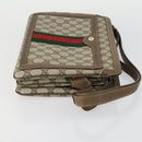 GUCCI GG Supreme Web Sherry Line Umhängetasche PVC Beige 14 02 013 Auth 161689-3