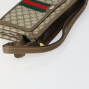 GUCCI GG Supreme Web Sherry Line Umhängetasche PVC Beige 14 02 013 Auth 161689-7