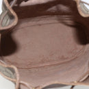 GUCCI GG Supreme Web Sherry Line Bag PVC Beige Gold 41 02 085 Auth 161691-11