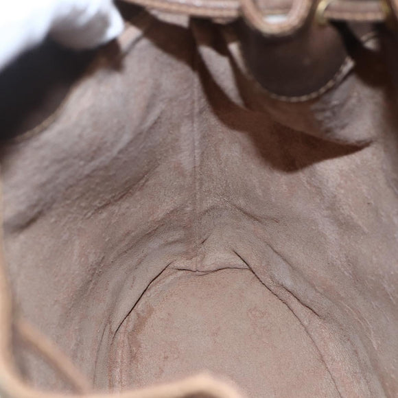 GUCCI GG Supreme Web Sherry Line Bag PVC Beige Gold 41 02 085 Auth 161691