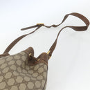 GUCCI GG Supreme Web Sherry Line Bag PVC Beige Gold 41 02 085 Auth 161691-8