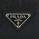 PRADA Hand Bag Nylon Black Silver Auth 161692-18