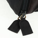PRADA Hand Bag Nylon Black Silver Auth 161692-9