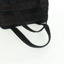 PRADA Hand Bag Nylon Black Silver Auth 161692-7