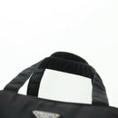 PRADA Hand Bag Nylon Black Silver Auth 161692-8