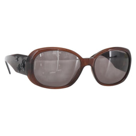 CHANEL Camelia Sunglasses plastic Brown 5113-A CC Auth 161695