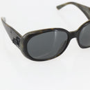 CHANEL Camelia Sunglasses plastic Gray 5113-A CC Auth 161696-6