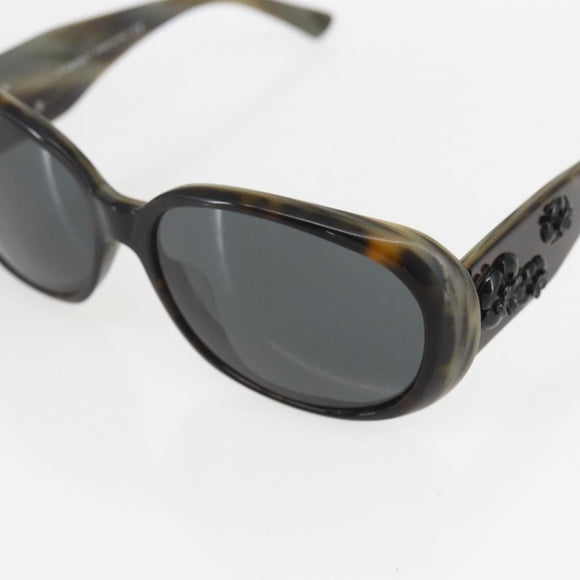 CHANEL Camelia Sunglasses plastic Gray 5113-A CC Auth 161696