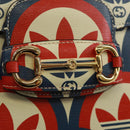 GUCCI Horsebit 1955 Shoulder Bag Leather Multicolor Gold 602204 Auth 161700SAM-14