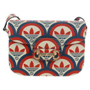 GUCCI Horsebit 1955 Shoulder Bag Leather Multicolor Gold 602204 Auth 161700SAM-2