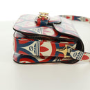 GUCCI Horsebit 1955 Shoulder Bag Leather Multicolor Gold 602204 Auth 161700SAM-5