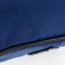 PRADA Schoudertas Nylon 2-weg Blauw Zilver Auth 161702M-9