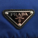 PRADA Schoudertas Nylon 2-weg Blauw Zilver Auth 161702M-19