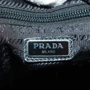 PRADA Schoudertas Nylon 2-weg Blauw Zilver Auth 161702M-21