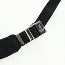 PRADA Schoudertas Nylon 2-weg Blauw Zilver Auth 161702M-28