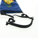 PRADA Shoulder Bag Nylon 2way Blue Silver Auth 161702M-30