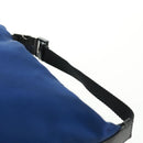 PRADA Schoudertas Nylon 2-weg Blauw Zilver Auth 161702M-14