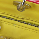 Christian Dior Lady Dior Canage Hand Bag Leather 2way Pink Silver Auth 161705SAM-10