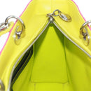 Christian Dior Lady Dior Canage Hand Bag Leather 2way Pink Silver Auth 161705SAM-23