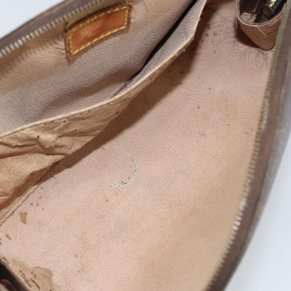 LOUIS VUITTON Monogram Trousse Demi Ronde Cosmetic Pouch M47520 LV Auth 161707