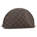 LOUIS VUITTON Monogram Trousse Demi Ronde Cosmetic Pouch M47520 LV Auth 161707-1